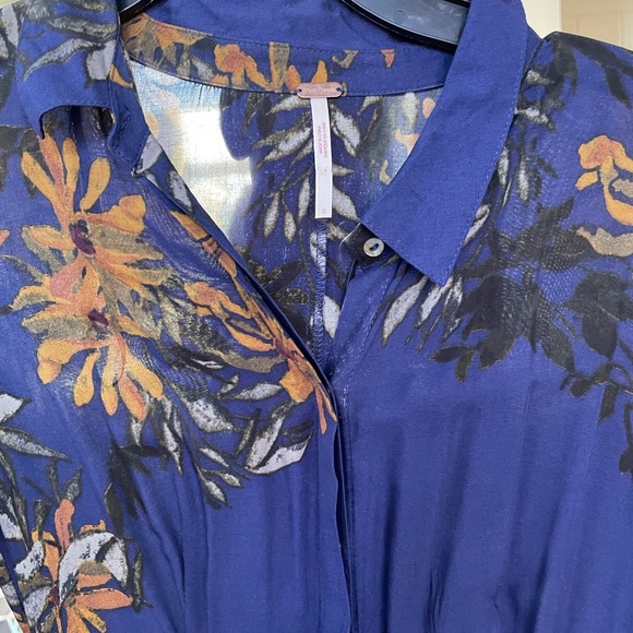 Free people maxi printed dress xs - Picture 3 of 3